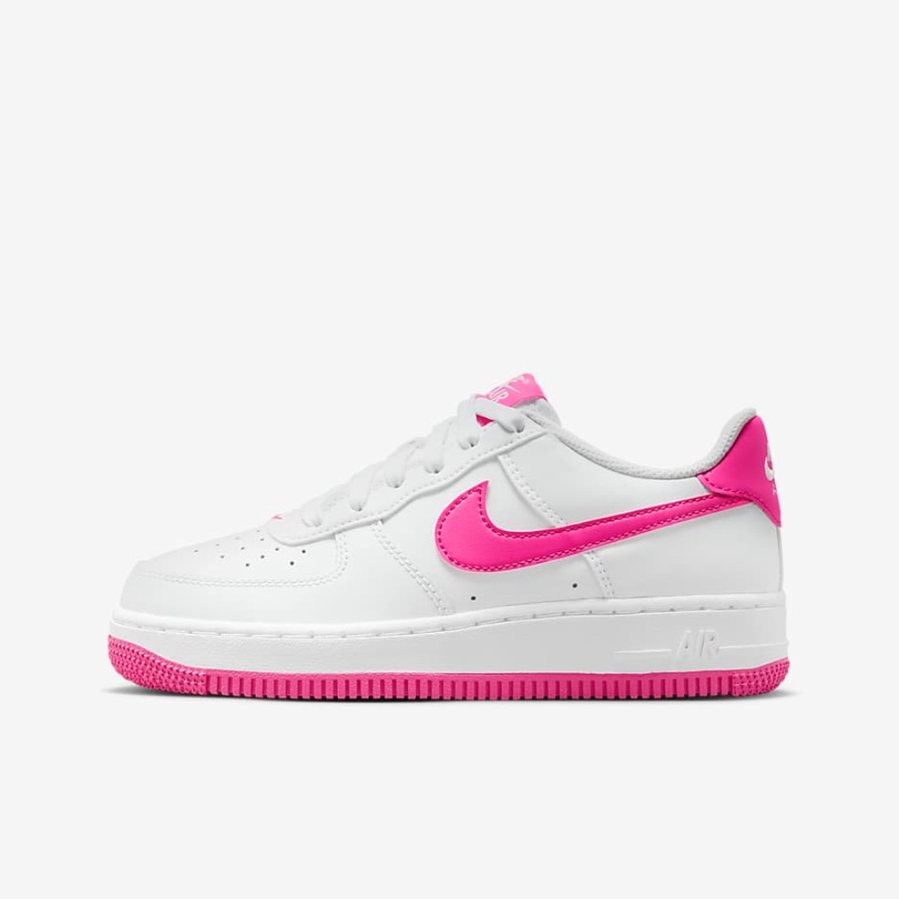 Nike Air Force 1 Big Kids' Shoes pink white